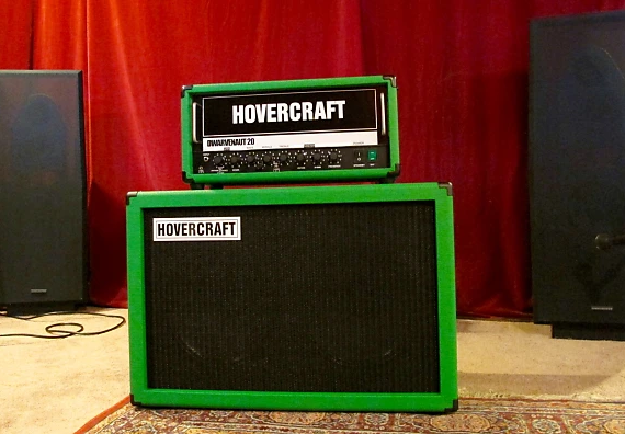 Hovercraft 2x12 Guitar Cabinet Convertible Back Green Black White