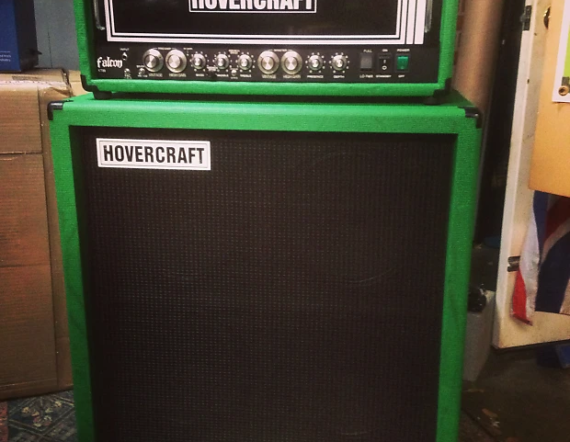 Hovercraft 4x12 Guitar Cabinet Closed Back green - black - white