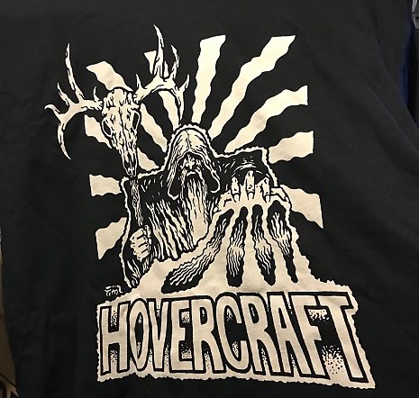 Hovercraft Caribou Wizard T Shirt - X Large