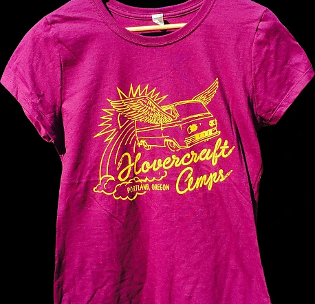 hovercraft Girls Size MEDIUM Purple Shirt